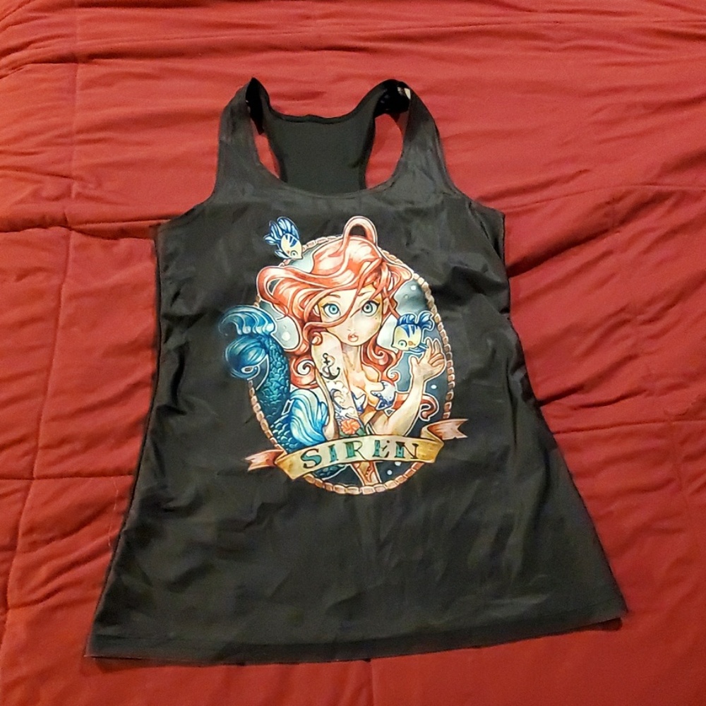 Black mermaid tank
